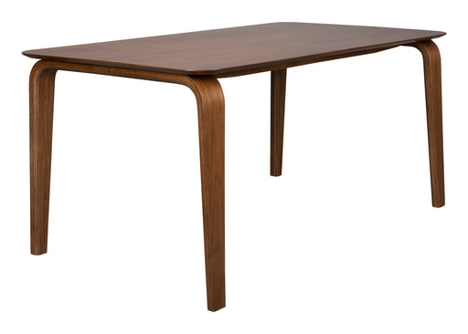 ZILT Eettafel Jeromie Walnootfineer, 160 x 90cm - Bruin - ThatLyfeStyle