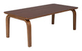 ZILT Salontafel Jeromie Walnootfineer, 100 x 50cm - Bruin