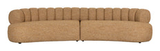 Dutchbone Organische 4,5-zits Bank Duvane 310cm, Geweven stof - Bruin