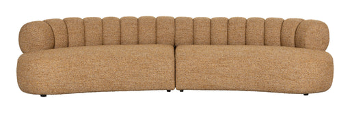 Dutchbone Organische 4,5-zits Bank Duvane 310cm, Geweven stof - Bruin - ThatLyfeStyle