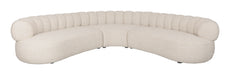 Dutchbone 7-zits Organische Hoekbank Duvane 286 x 286cm, Geweven stof - Beige