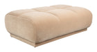 Zuiver Poef Hazel Velvet 127 x 80 cm - Beige