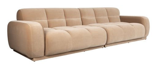 Zuiver 4,5-zits Bank Hazel 395cm, Velvet - Beige