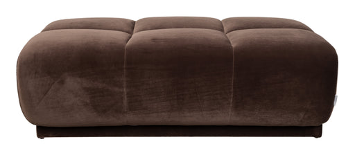 Zuiver Poef Hazel Velvet, 127 x 80cm - Bruin