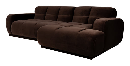 Zuiver Loungebank Hazel Rechts, 267cm, Velvet - Bruin