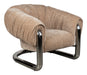 Dutchbone Fauteuil Marly Velvet en chroom - Beige