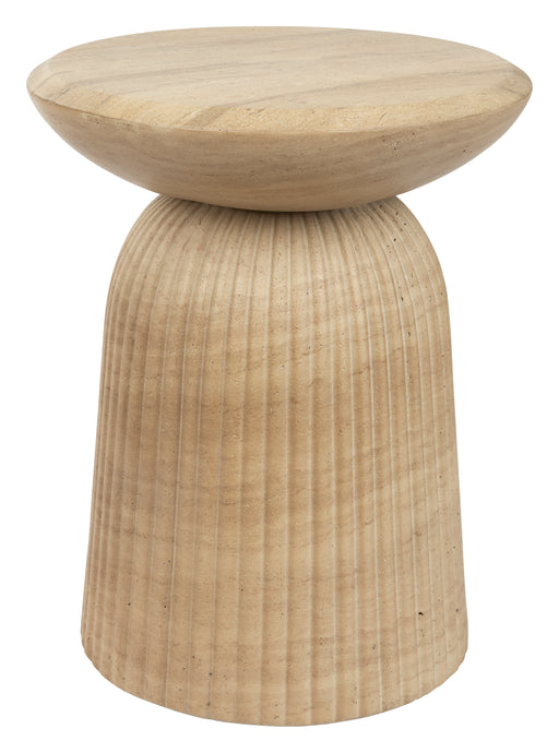 Dutchbone Bijzettafel Brison Beton, 36cm - Naturel - Rond