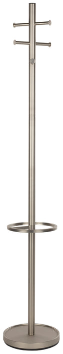 Zuiver Kapstok Wednesday Met 6 haken en parapluhouder - Zilver