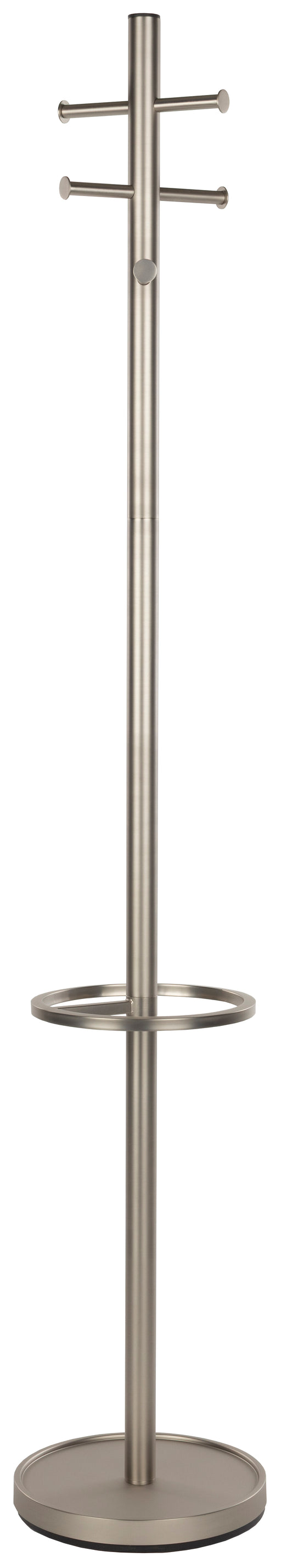 Zuiver Kapstok Wednesday Met 6 haken en parapluhouder - Zilver