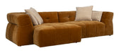 Dutchbone Loungebank Hodge Links, 278cm, Velvet - Oker