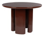 ZILT Ronde Eettafel Timan 110cm - Roodbruin