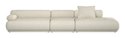 Zuiver 4,5-zits Bank Rembrandt 455cm, Links, Ribstof - Beige