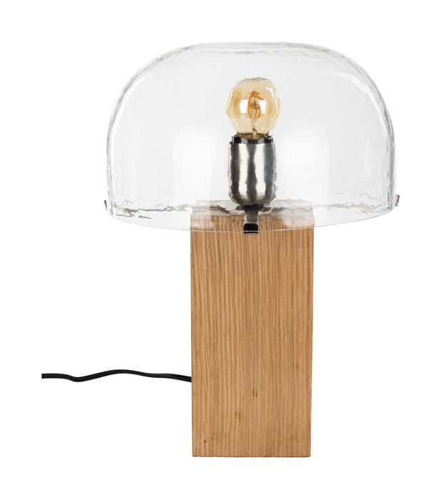 Dutchbone Tafellamp Mavery Glas en Acaciahout - Naturel