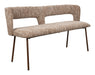 ZILT Eetkamerbank Chelsea 148cm, Bouclé - Bruin