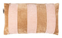Dutchbone Kussen Maisy 50 x 30cm - Roze/Bruin - Velvet