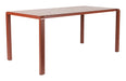 Zuiver Outdoor Eettafel Vondel Aluminium, 214 x 97cm - Rood