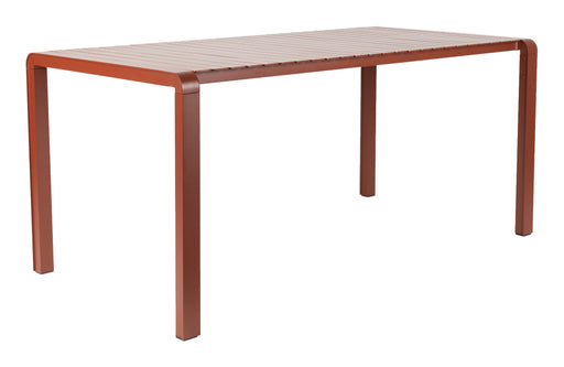 Zuiver Outdoor Eettafel Vondel Aluminium, 214 x 97cm - Rood