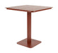 Zuiver Outdoor Bistrotafel Vondel 71 x 71cm - Rood - Vierkant
