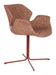 Zuiver Draaibare Eetkamerstoel Nikki Geweven stof - Rood