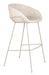 Zuiver Barkruk Feston Geweven stof - Beige (zithoogte 76cm)
