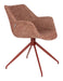 Zuiver Draaibare Eetkamerstoel Doulton Stof - Rood