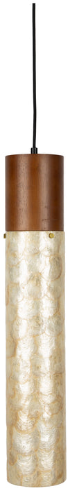 Dutchbone Hanglamp Beam Eikenhout en acryl - Bruin