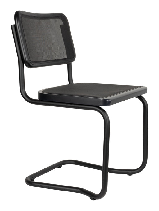 Dutchbone Eetkamerstoel Carree - Zwart - ThatLyfeStyle
