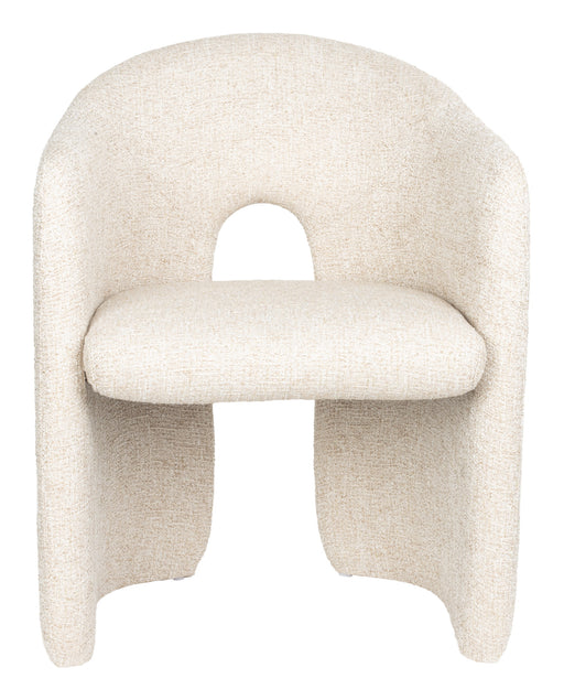 Zuiver Eetkamerstoel Contour Grof geweven stof - Beige