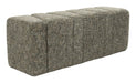 ZILT Bankje Dany Chenille, 120cm - Groen
