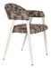 Dutchbone Eetkamerstoel Miyo Geweven stof - Bruin/Beige