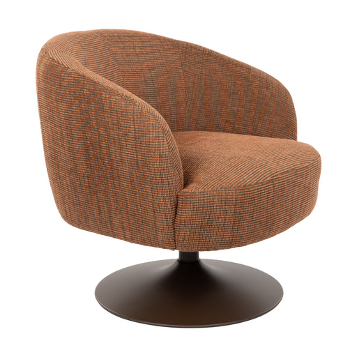 ZILT Draaifauteuil Renate Structuurstof - Terracotta