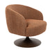 ZILT Draaifauteuil Renate Structuurstof - Terracotta