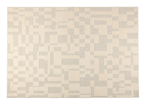 Zuiver Vloerkleed Bricks Wol, 200 x 300cm - Grijs/Beige - ThatLyfeStyle