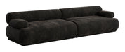 Zuiver 3-zits Bank Rembrandt 316cm, Ribstof - Bruin