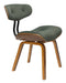Dutchbone Eetkamerstoel Blackwood Walnoot & Velvet - Groen
