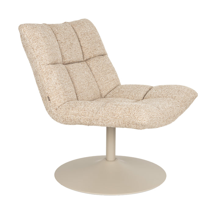 Dutchbone Draaifauteuil Bar Grof geweven stof - Beige
