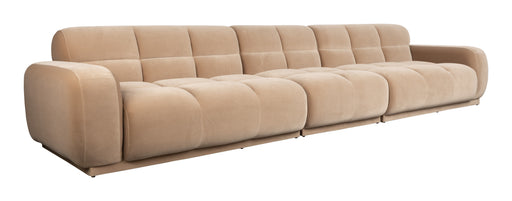 Zuiver Bank Hazel 395cm, Velvet - Beige
