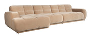Zuiver Loungebank Hazel Links, 352cm, Velvet - Beige