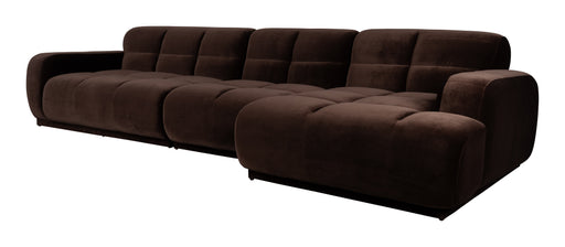 Zuiver Loungebank Hazel Rechts 352cm Velvet Bruin