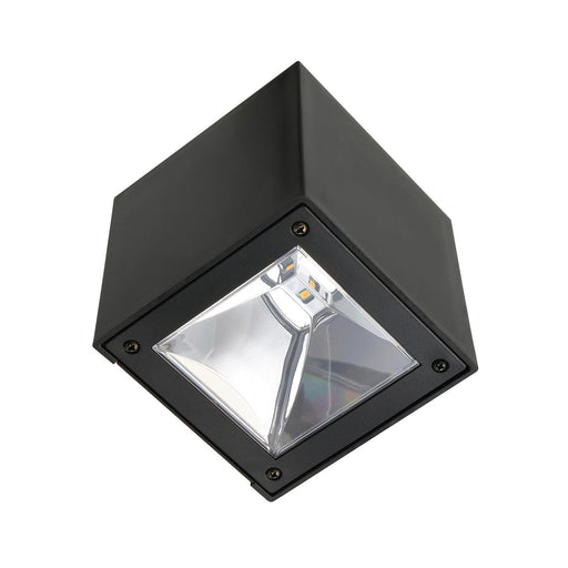 KS LED Solar Cube wandlamp zwart vierkant