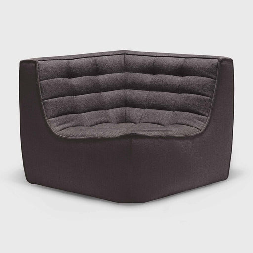 Ethnicraft Modulaire Bank N701 Dark Grey UK Residentieel, 90° Vierkante Hoekelement - Donkergrijs - ThatLyfeStyle