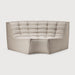 Ethnicraft Ronde Zitbank N701 UK Residentieel - Beige