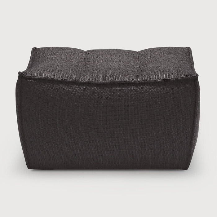 Ethnicraft Voetbank N701 Dark Grey UK Residentieel - Donkergrijs