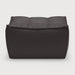 Ethnicraft Voetbank N701 Dark Grey UK Residentieel - Donkergrijs
