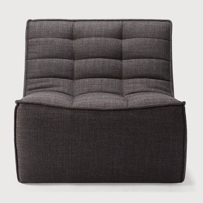 Ethnicraft Modulaire Bank N701 Dark Grey UK Residentieel 1-zits - Donkergrijs