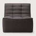 Ethnicraft Modulaire Bank N701 Dark Grey UK Residentieel 1-zits - Donkergrijs