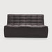 Ethnicraft Modulaire Bank N701 Dark Grey UK Residentieel 2-zits - Donkergrijs
