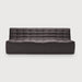 Ethnicraft Modulaire Bank N701 Dark Grey UK Residentieel 3-zits - Donkergrijs