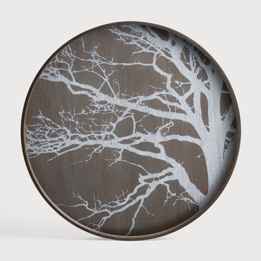 Ethnicraft Rond Dienblad White Tree 61cm - Wit - ThatLyfeStyle