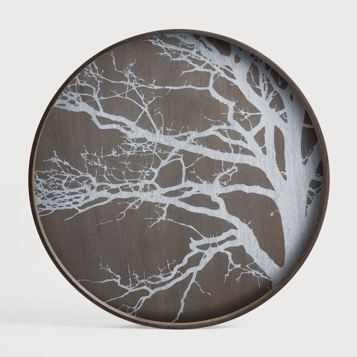 Ethnicraft Rond Dienblad White Tree 61cm - Wit - ThatLyfeStyle